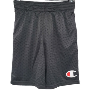 Champion Mesh Shorts Youth‎ Medium Black Basketball Shorts Athletic Pockets Logo
